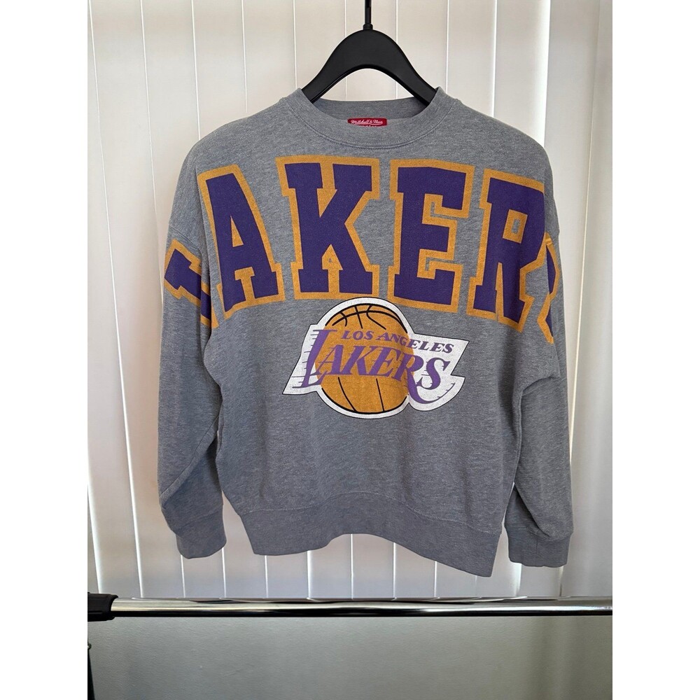 Women's Mitchell & Ness Hardwood Classics LA Lakers Logo Sweatshirt Size Small